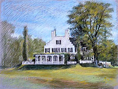 Aspet House - Fine Art Pastel by E. Thor Carlson