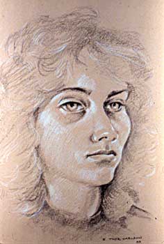 Barbara - Fine Art Drawing by E. Thor Carlson