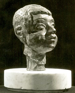 Hans - Plaster Cast Fine Art Sculpture by E. Thor Carlson