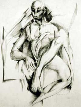 Figure Brush Drawing - Fine Art by E. Thor Carlson