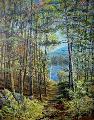 Walk from the Sauna - fine art landscape by E. Thor Carlson