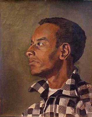 Young Black Man - Portrait by E. Thor Carlson
